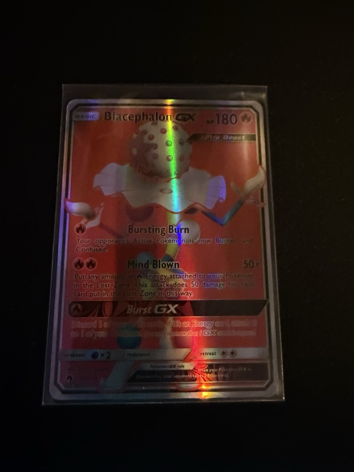 Pokémon Blacephalon GX Full Art Holo Ultra Rare Sm-Lost Thunder 199/214 180 HP