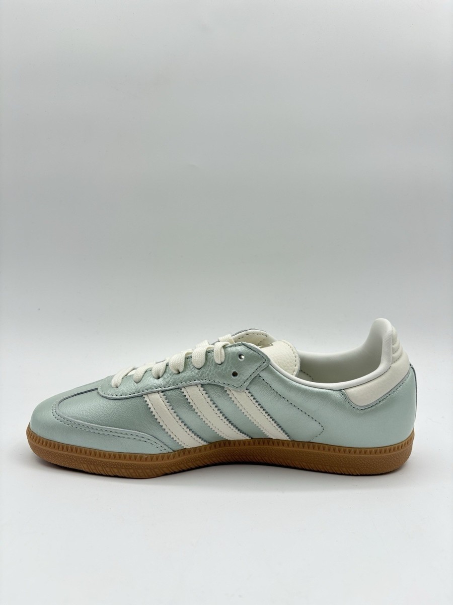 ★【ADIDAS】 Originals Samba OG Linen Green llic★ adidas Samba OG Linen Green Metallic (Women's) – Active