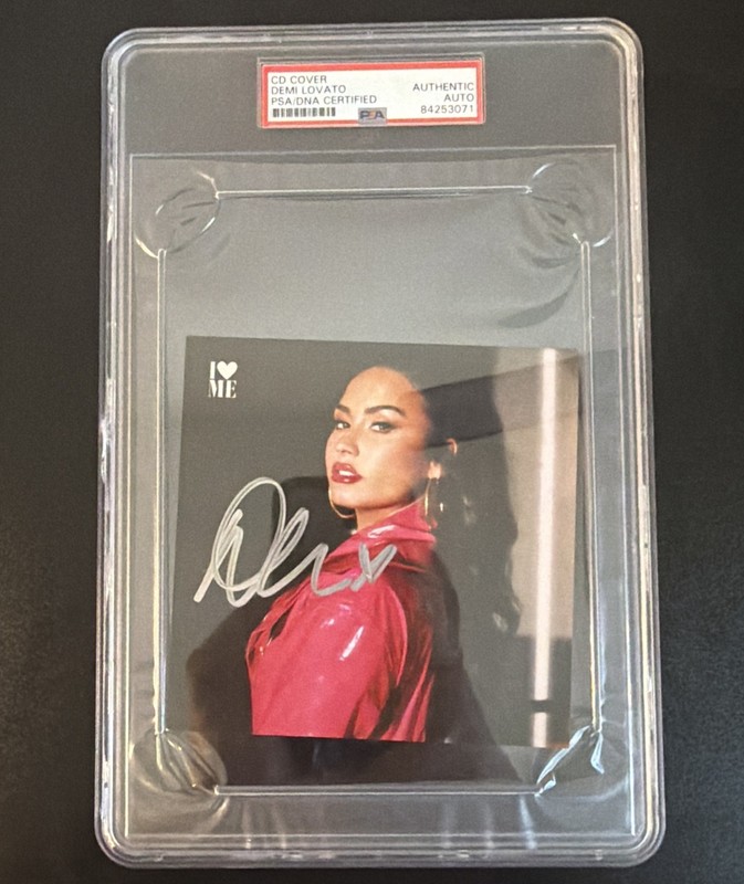 Demi Lovato Signed I❤️ME CD Cover Booklet Autographed PSA/DNA Authentic Slabbed