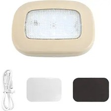 Dome Light for Car, Interior Ceiling Roof Dome Light, USB Rechargeable -Beige