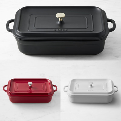 Staub Stoneware Rectangular Covered Baker, 4.8-Qt.