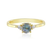 Cavill Ring Sterlingsilber Gelbvergoldet 0,52Ct Tansanit Zirkon Damen-