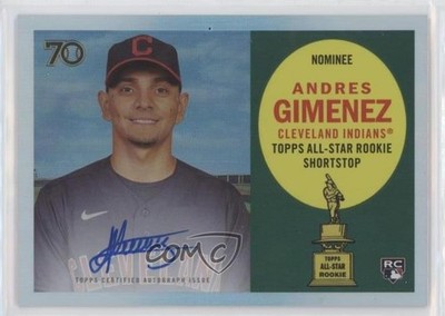 2021 Topps All-Star Rookie Cup Rookie Andres Gimenez #RCA-AG Auto RC 5h0