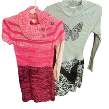 Mixed Lot Of Girls Dresses Butterfly Size 6 And Pink 4/5 Gently Used