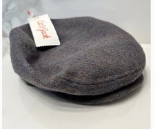 Cat Jack Boys Hats 12-24M NWT newsboy Driver Cap Greenish Gray Wool Blend