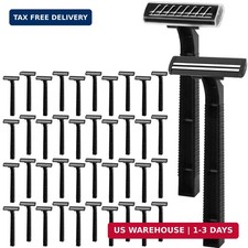 110 Disposable Razors Twin Blade Stainless Steel Bulk Men Women Travel multipurp