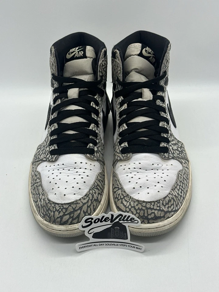 Size 10.5 - Air Jordan 1 Retro High OG ‘White Cement’ - Image 2 of 4
