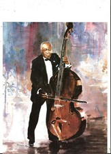 Vintage Arthur A. Kaplan   Art Prints  8  x  10   'BASS PLAYER '' LOW BIDS
