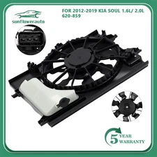 For Kia Soul 2012-2019 1.6L 2.0L Engine Radiator Cooling Fan Assembly w/ Shroud