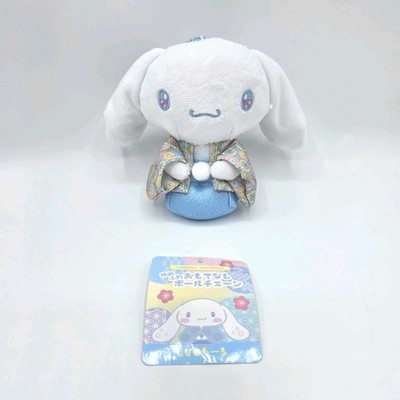 Sanrio Cinnamoroll Plush Mascot Holder Yumefuwa Omotenashi Series With Chain