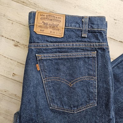 Vintage Levi's 517 90s USA製 W36 Vintage Levi's 517 Orange Tab 36 Denim Bootcut Jeans Made In USA