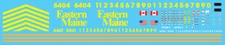 N Scale - Eastern Maine SD70M-2 Locomotive Decals