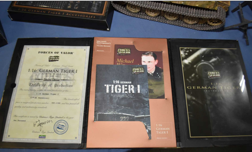 WW2 German Tiger Tank Forces Of Valor 1:16 Diecast Built Model Michael Wittmann - Picture 10 of 15