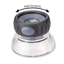 Carson LumiLoupe Plus 11.5X Power Stand Loupe Magnifier with Dual Lens Focusing