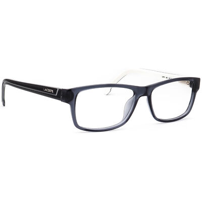 LACOSTE L2707 SMOKE GREY AND WHITE EYEGLASSES FRAME 53-15-145 Lacoste Men main image 4