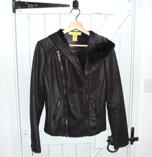 Catherine Malandrino Faux Sheepskin Fur Jacket