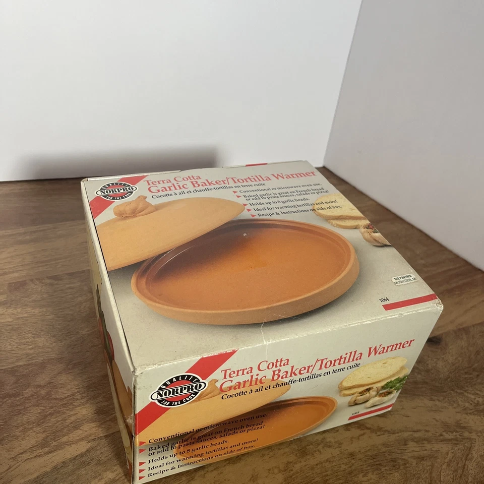 Calentador de tortillas para panadero de ajo Norpro utensilios para hornear de cocina nuevo en stock Foto 2 de 4