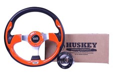 Golf Cart Steering Wheel Orange For Yamaha G2-G29 Drive 2, 12.5" Classic Look