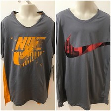 Nike Dri-Fit Boys Gunsmoke Sz M Graphic Swoop  Training Tee 60 NWT Lot of 2