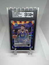 2020 PANINI DONRUSS JAMES WISEMAN SGC 10 RED BLUE LASER AUTO ROOKIE RC /20 POP 1