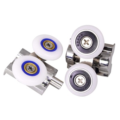 2pcs Shower Screen Rollers Universal Door Rollers Shower Door Runners