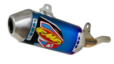 FMF HONDA CRF110F 19-24 FACTORY 4.1 BLUE TITANIUM SLIP-ON EXHAUST MUFFLER