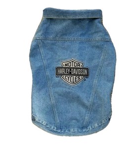 harley davidson denim dog jacket