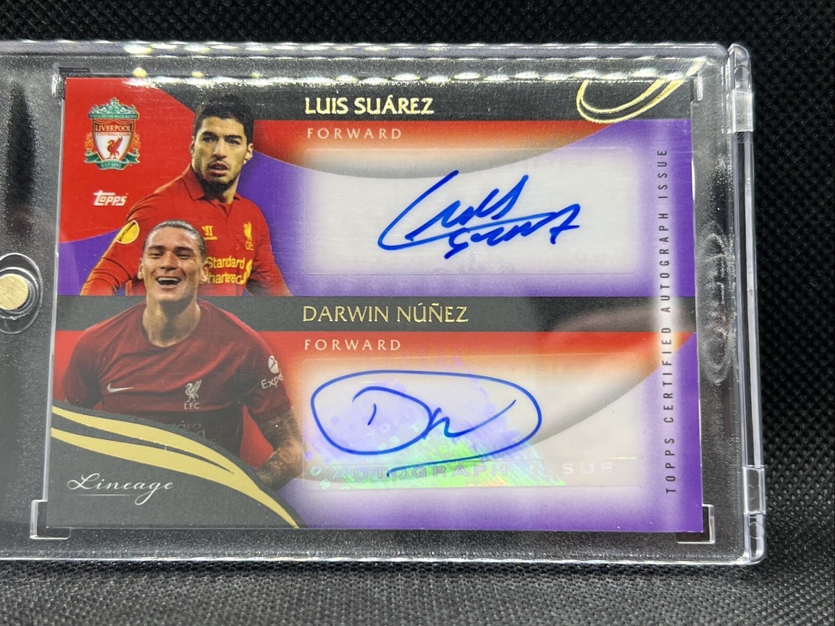 2023 Topps Liverpool Lineage Luis Suarez Darwin Nunez Dual