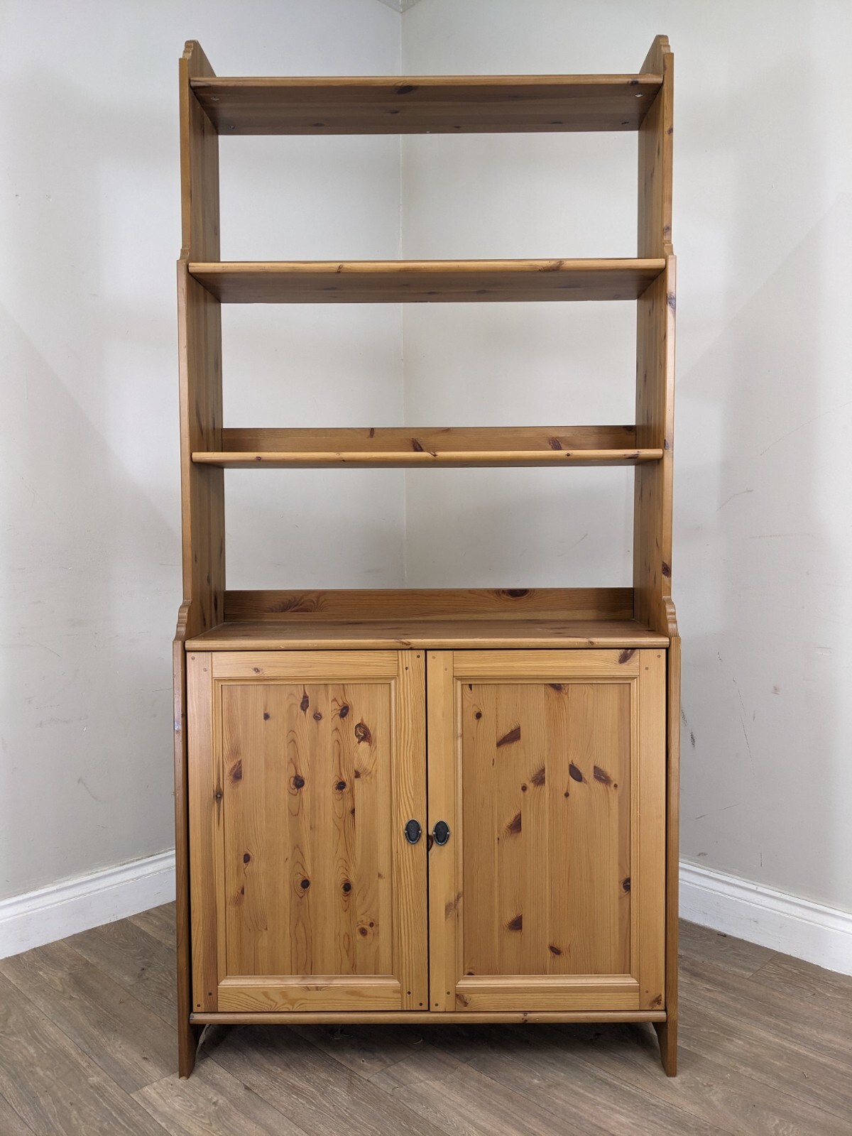 DRESSER Ikea Leksvik Bookcase Country Kitchen Shelving Double Door