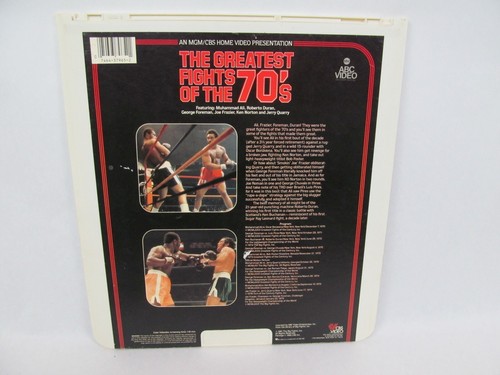 Vintage ABC Video Disc CED Type Greatest Fights of the 70s - Picture 2 of 2