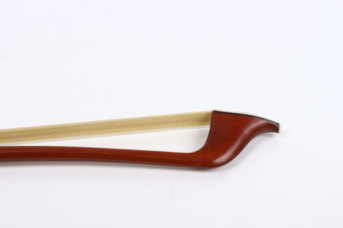 French Style 3/4 Upright Double Bass Bow High Quality Brazilwood Ebony Frog - Picture 7 of 7