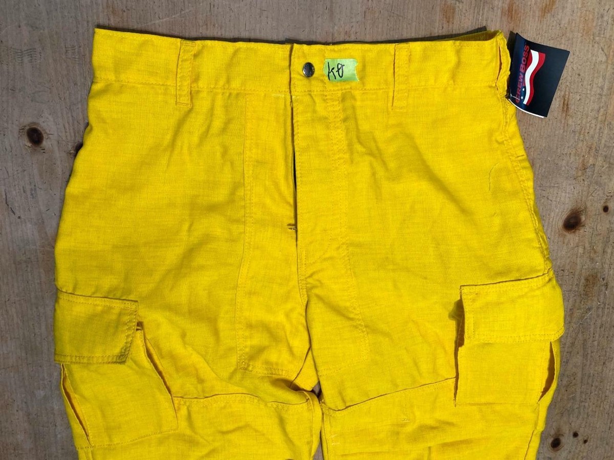 Crew Boss Nomex Wildland Fire Fighting Pants L28 Yellow Crew Boss Nomex Wildland Fire Fighting Pants L28 Yellow