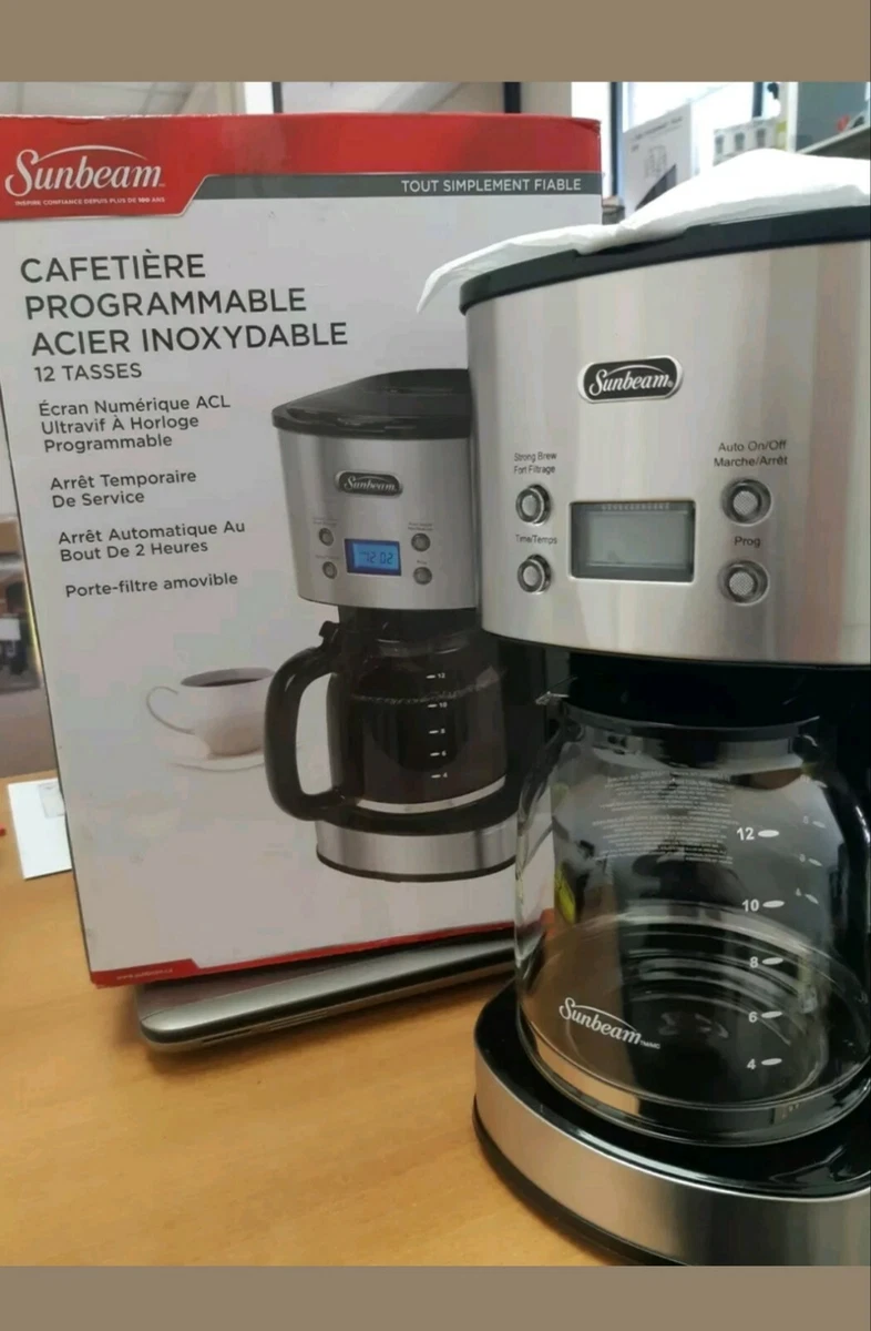 Sunbeam 12 Cup Programmable Coffee Maker Silver BVSBCM0001 033