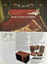 1982 Boze Speakers Better Sound Through Research 301 Direct Vintage Print Ad
