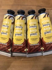Love Beauty and Planet 1 fl oz Tucuma Butter and Vanilla Hand Lotion 4 pack!