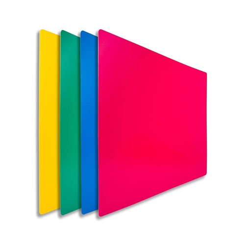 Commercial Grade Cutting Board Mats Extra Large 24 x 18 Inch Multi-Color 4 Pa... - Picture 7 of 8