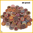 180 Bottoni di Resina Rotondo Colorati, 20 mm 2 Fori Bottoni Grandi con Scatola, per Cucito Fai da Te Artigianato Scrapbooking Decorazioni 12 Colori