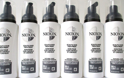 NIOXIN SYSTEM # 2 SCALP & HAIR TREATMENT  3.38 OZ PACK OF 12