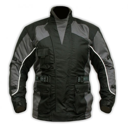 ADVENTURE MOTORCYCLE MOTORBIKE WATERPROOF TEXTILE JACKET FULL ARMOUR - Picture 6 of 7