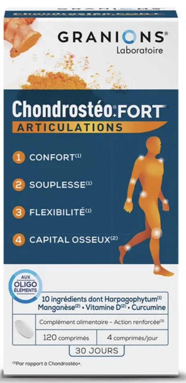 Chondrosteo Fort articulations 120 comprimés cure 30 jours
