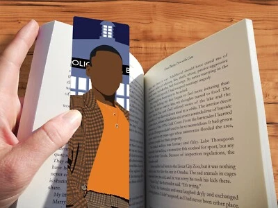 THE GEEK MONKEY 15th Doctor Who Bookmark Gift Handmade Minimalist Style Original Geeky Art