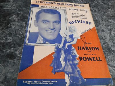 Everything's Been Done Before (Reckless Theme song) by Jean Harlow & Wm Powell