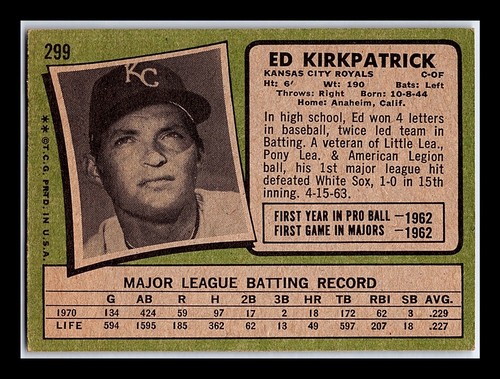 1971 Topps Baseball Cards 264-523 - You Pick - aaalvins - Picture 41 of 249