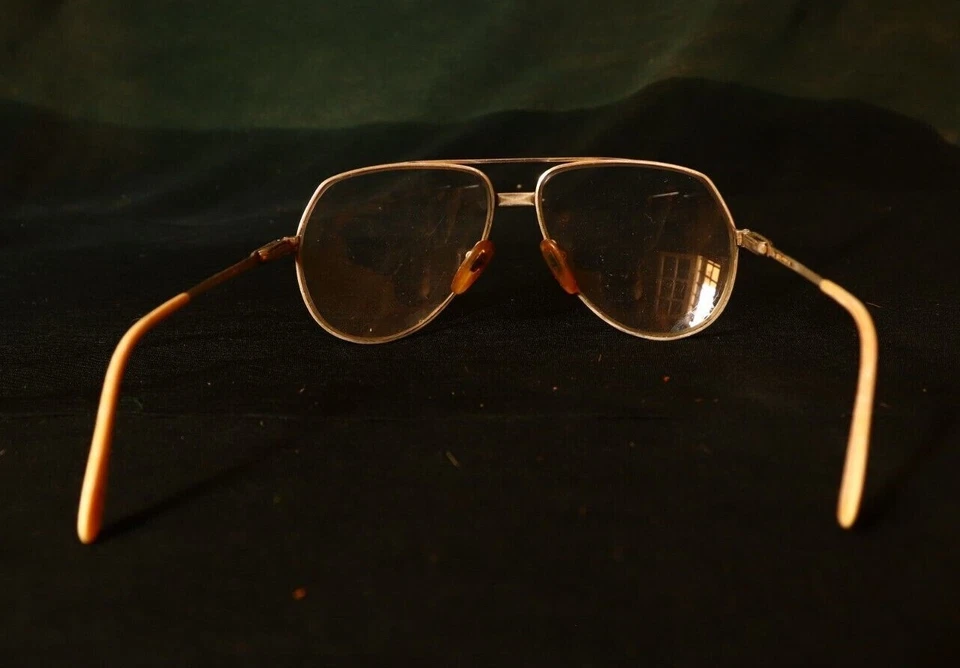 Marco de gafas francés vintage, gafas estilo aviador, gafas grandes para hombre Foto 3 de 4