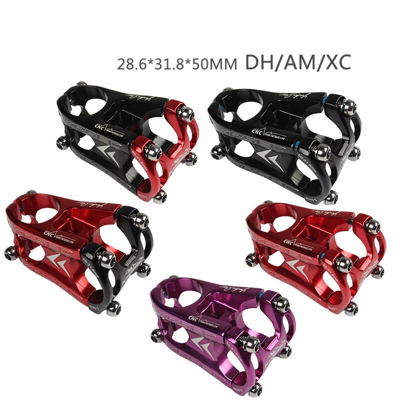 KRSEC Bicycle Stem 50mm Aluminum Alloy Short Stem MTB DH AM XC Bike Stems 31.8mm - Image 2 of 4