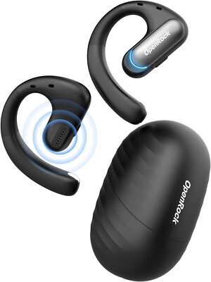 OneOdio OpenRock Pro Open-Ear Air Conduction Headphones, BT Wireless Earbuds BLK