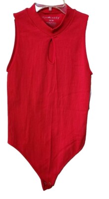 Eye Candy Body Suit.  Plus Size Body Suit,  Plus Size Red Body Suit Top Blouse