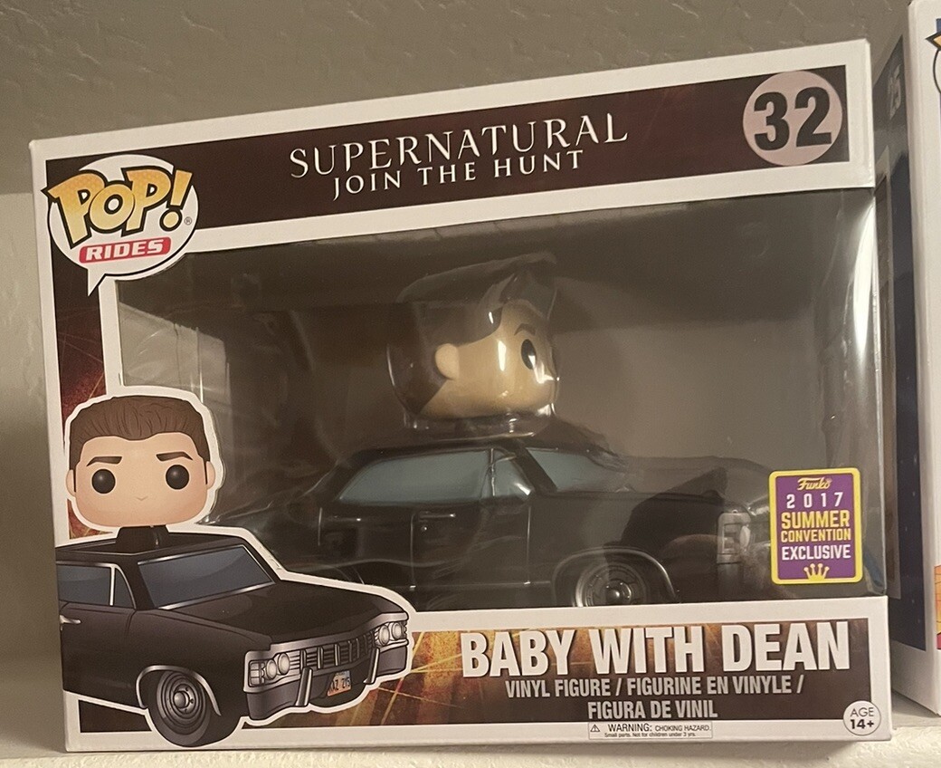 En Oferta Funko Pop! Rides Supernatural Join The Hunt Baby Con Decano #32 Sdcc 2017 Como Nuevo