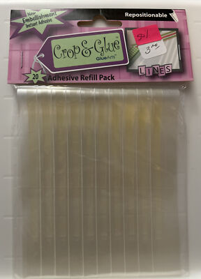 Glue Arts: Crop & Glue Repositionable Adhesive Refill Pack ~ 20 Lines