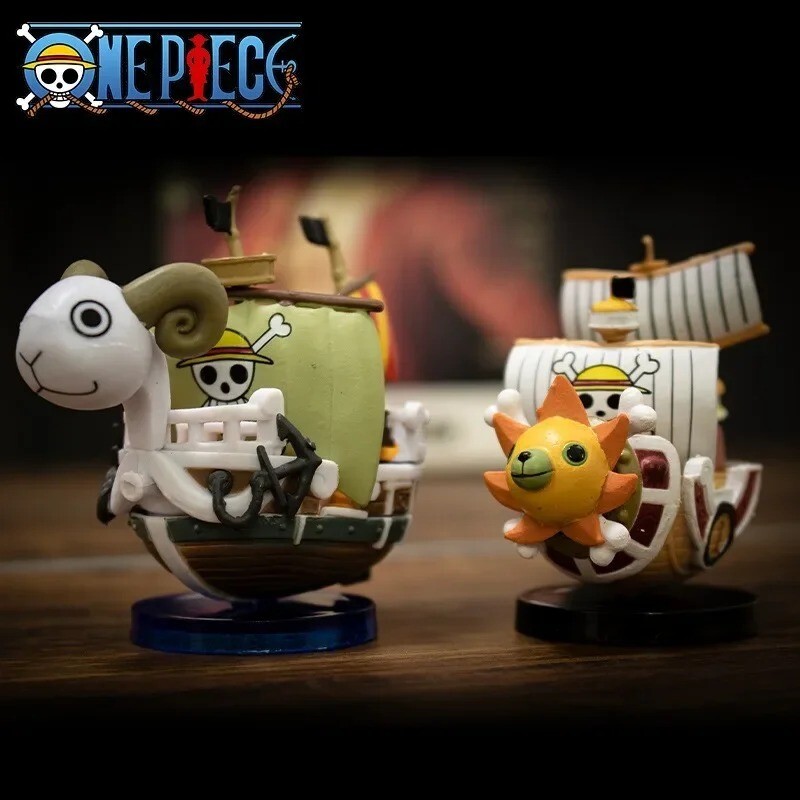 7cm One Piece Ship Model Toy – Mini Going Merry & Thousand Sunny Boat Figures